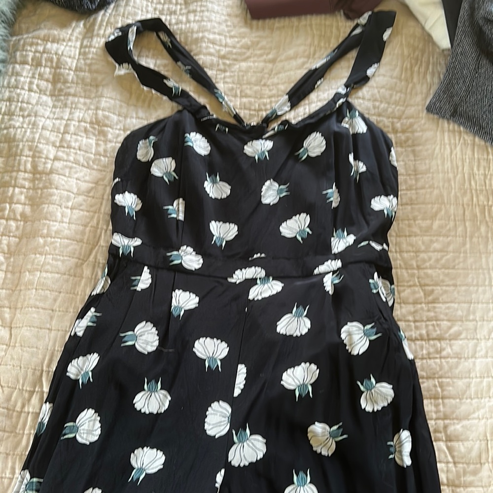 Black Floral Jumpsuit / Romper